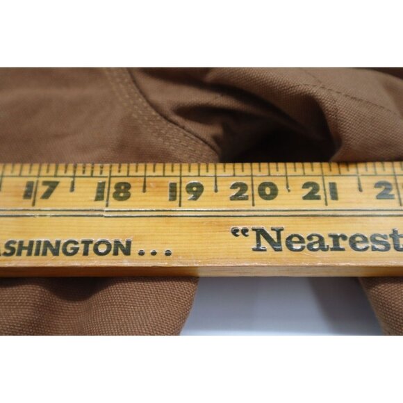 Vintage Carhartt WIP-25 Brown Quilted Jacket S Heavy-Duty Cotton Blend - Picture 6 of 11